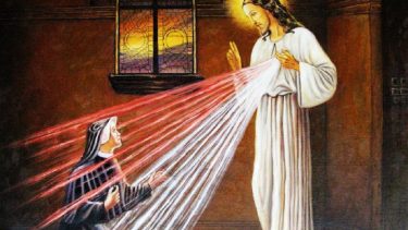 Santa Faustina Kowalska recibió las apariciones de Jesús.-