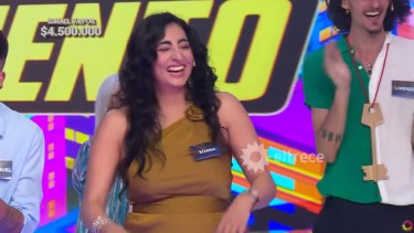 Xoana necesitó de 192 intentos para acertar el número, Foto captura video.