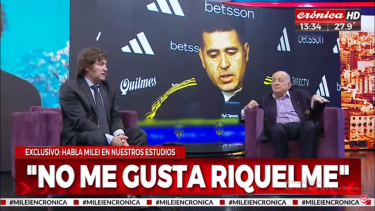 Milei se opuso a la gestión de Riquelme en Boca.