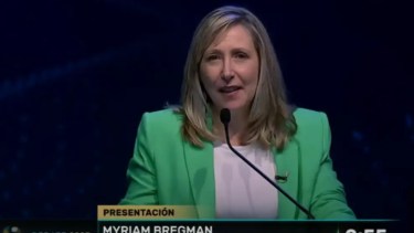 Myriam Bregman, excandidata del Frente de Izquierda y Trabajadores-Unidad.