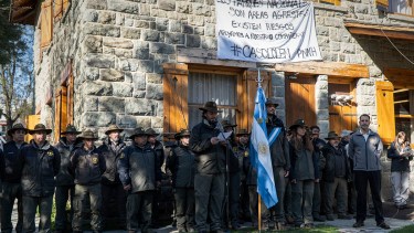 Los guardaparques conmemoraron su día en la intendencia del parque Nahuel huapi. Foto: Marcelo Martínez