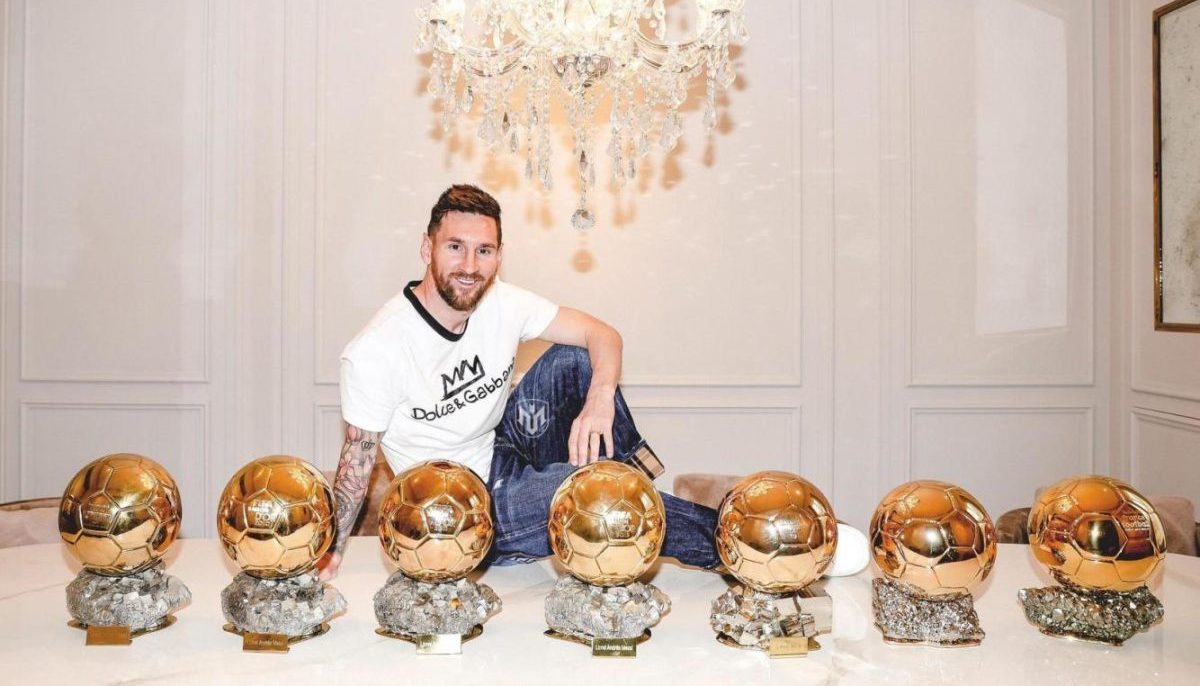 Messi ya tiene 7 balones de oro y va por el octavo.