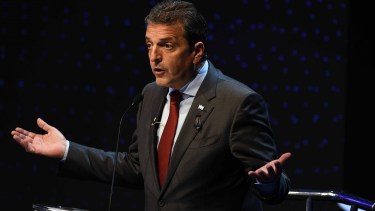 Sergio Massa debió dar respuestas sobre su compañero de espacio, Martín Insaurralde. Foto: Télam.-