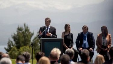 A principios de noviembre del año pasado, el ministro de Economía de Nación, Sergio Massa, estuvo en Invap, cuando aún no era candidato a Presidente. (foto de archivo)