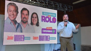 Javier Murer, fue el candidato de Comunidad, el partido de Rolando Figueroa. Foto: gentileza.