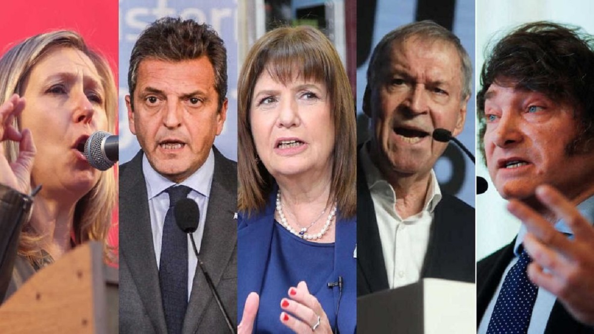 Los cinco candidatos presidenciales volverán a cruzarse este domingo. Foto: Gentileza. 