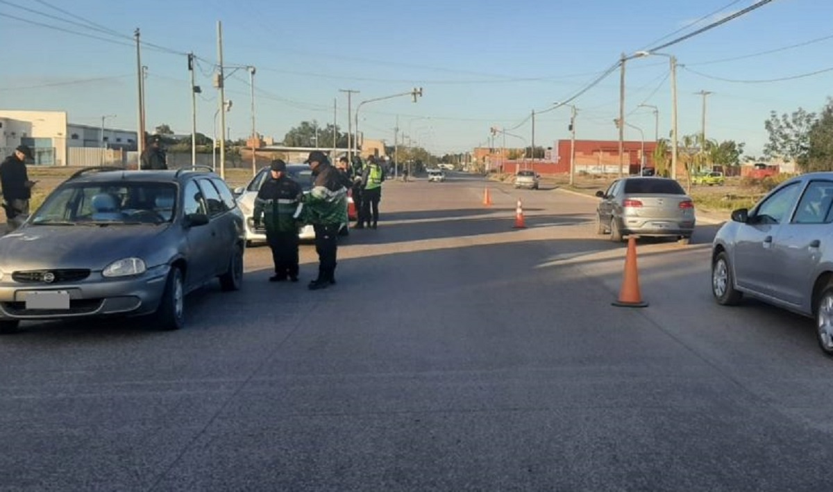 En la capital rionegrina se desarrollaron controles en distintos puntos. Foto Gentileza