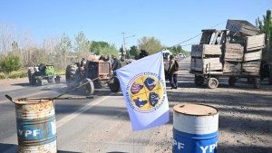 Productores autoconvocados en Cipolletti realizaron un tractorazo por una ley nacional frutícola