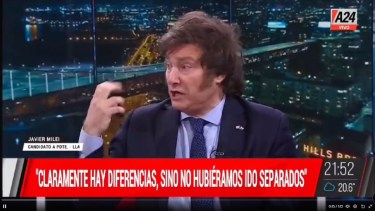 El candidato protagonizó un tenso momento en vivo. Foto: Captura. 