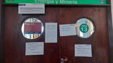 Los trabajadores están hace cuatro semanas con retención de tareas. Foto: gentileza.