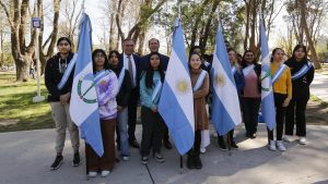 Aniversario de Centenario: la ciudad celebró sus 101 años con un acto en la Plaza San Martín