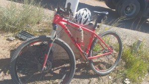 Un ciclista está grave tras ser chocado en la Ruta 7: «Tiene traumatismo craneal»