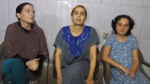 Video: tres mujeres presentadas como rehenes de Hamas reclaman canje de prisioneros
