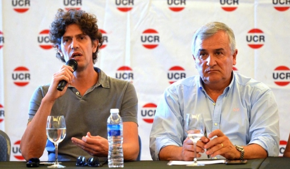 Morales y Lousteau, líderes de la UCR. 