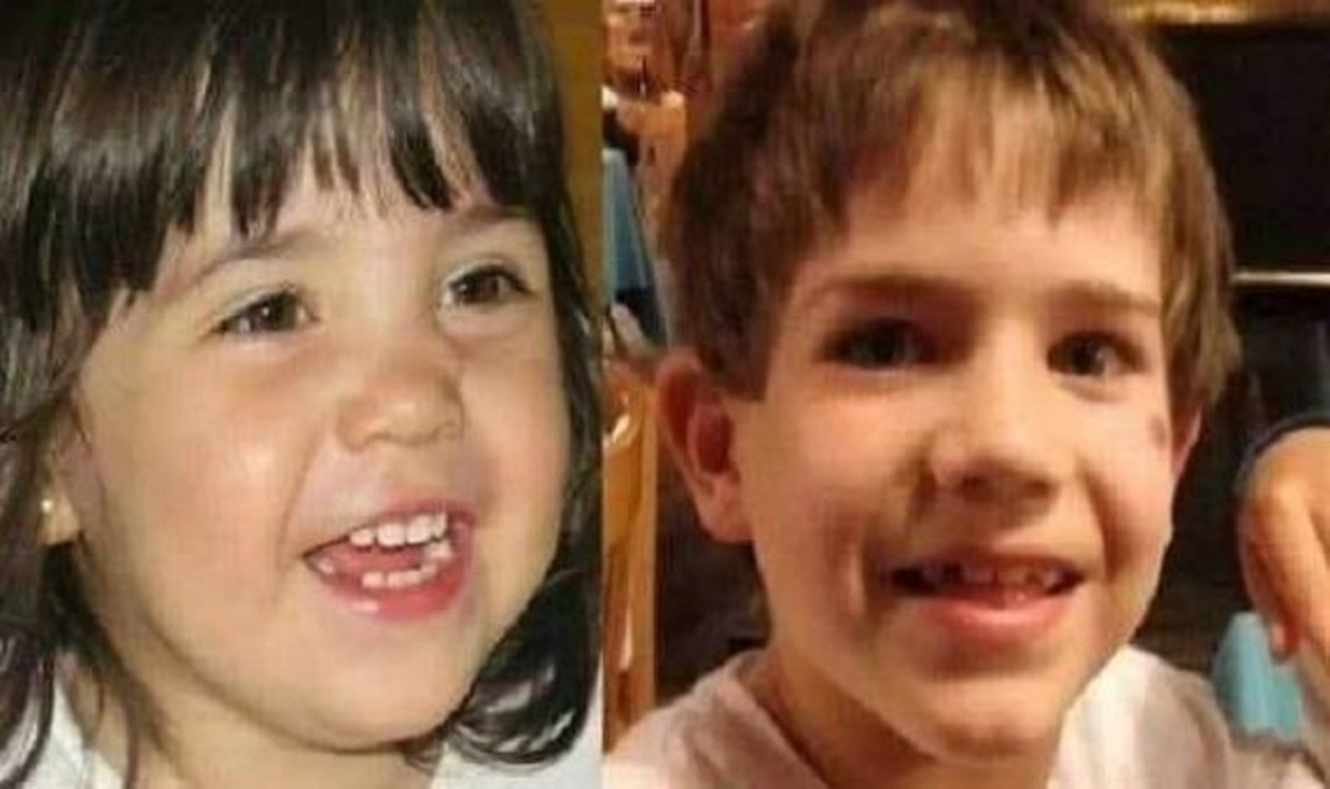 Matías Mercanti, de 7 años, y Martina Sepúlveda, de 3, perdieron la vida en la tragedia del Parque Nacional Lanín. 