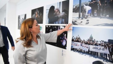 Cecilia Moreau, presidenta de la Cámara de Diputados de la Nación. 