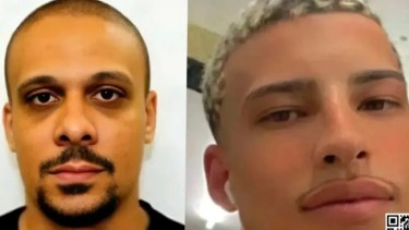 Dos de los sicarios que aparecieron ejecutados. 