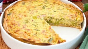 Cómo hacer una tarta suave de puerros