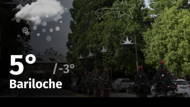 Clima de hoy, lunes 30 de octubre de 2023, para la ciudad de Bariloche