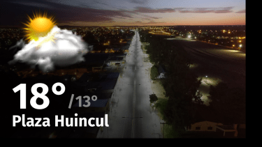 Clima de hoy, viernes 27 de octubre de 2023, para la ciudad de Plaza Huincul