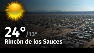 Clima de hoy, domingo 15 de octubre de 2023, para la ciudad de Rincón de los Sauces