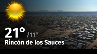 Clima de hoy, lunes 16 de octubre de 2023, para la ciudad de Rincón de los Sauces