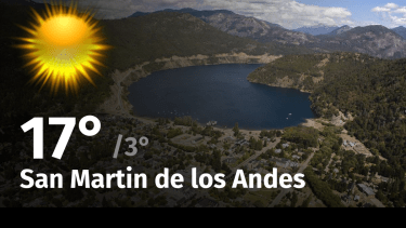 Clima de hoy, sábado 14 de octubre de 2023, para la ciudad de San Martin de los Andes