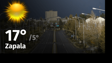 Clima de hoy, jueves 12 de octubre de 2023, para la ciudad de Zapala