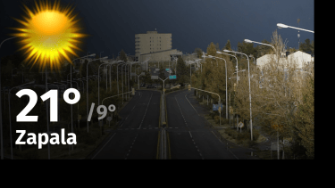 Clima de hoy, jueves 19 de octubre de 2023, para la ciudad de Zapala
