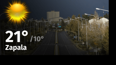 Clima de hoy, miércoles 25 de octubre de 2023, para la ciudad de Zapala