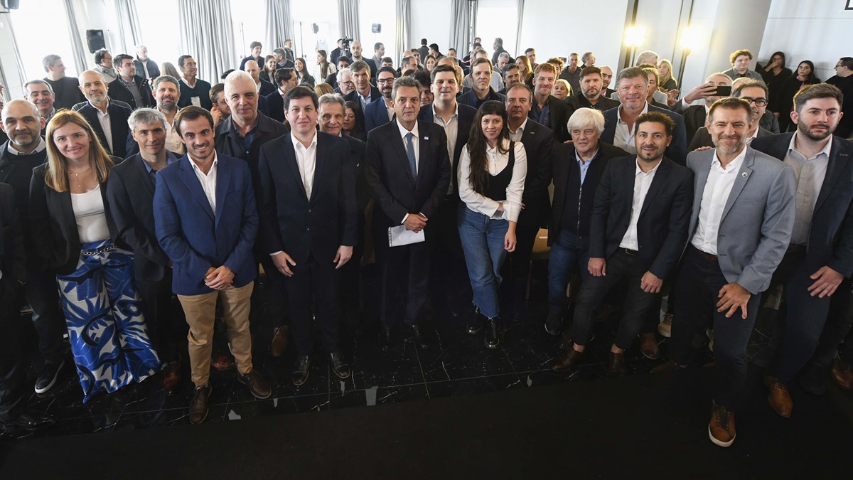 Sergio Massa promete un Gobierno de unidad nacional y ser el “presidente del trabajo". Foto Télam.