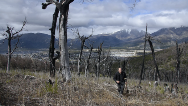 El proyecto contempla la ladera sur del cerro Otto. Foto: archivo