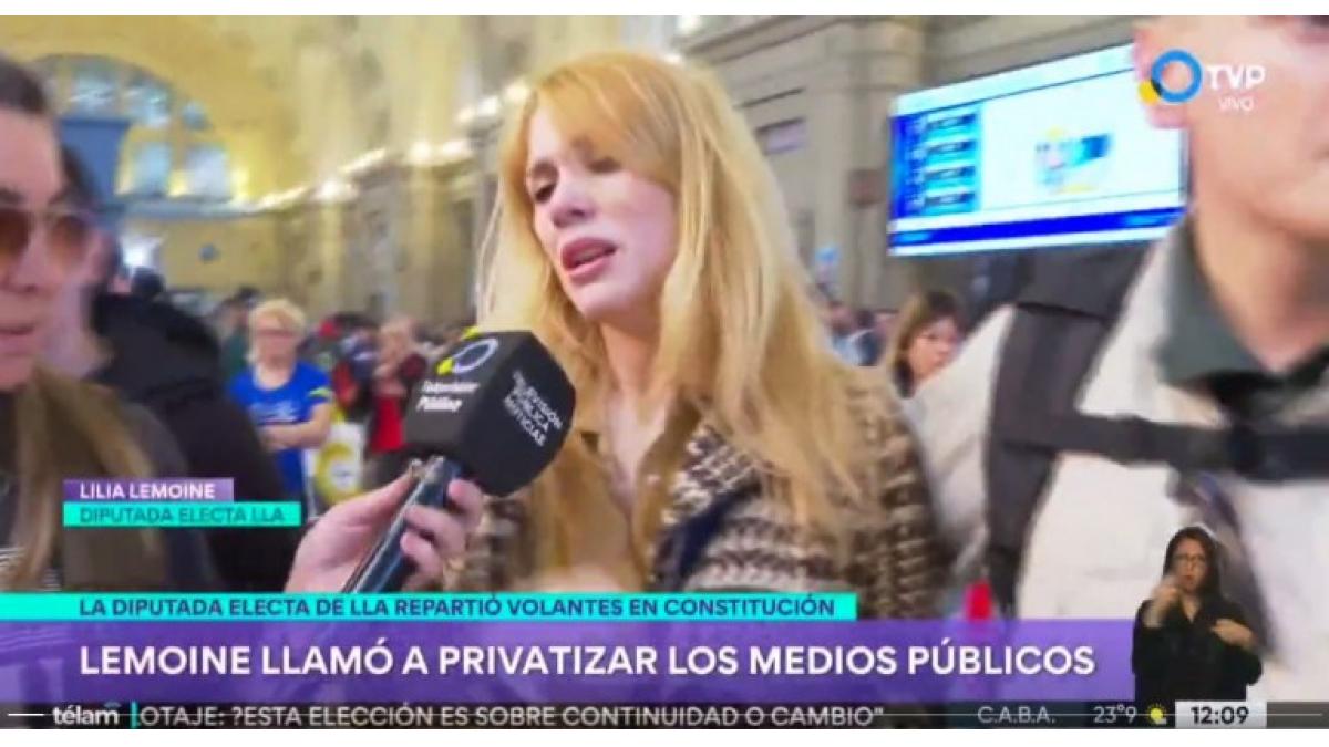 La referente libertaria arremetió contra una periodista de la TV Pública. Foto: Gentileza NA. 