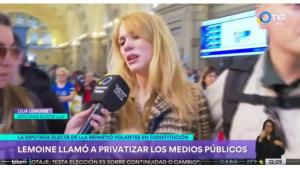 La amenaza de Lilia Lemoine a una periodista de la TV Pública: «La vamos a privatizar»