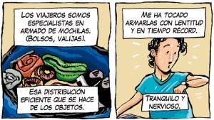 «Mochilas, bolsos, valijas», la nueva tira de Chelo Candia en el Voy
