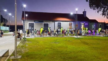 "Una noche en el Museo Ferroviario" de Cipolletti. Foto: Gentileza. 