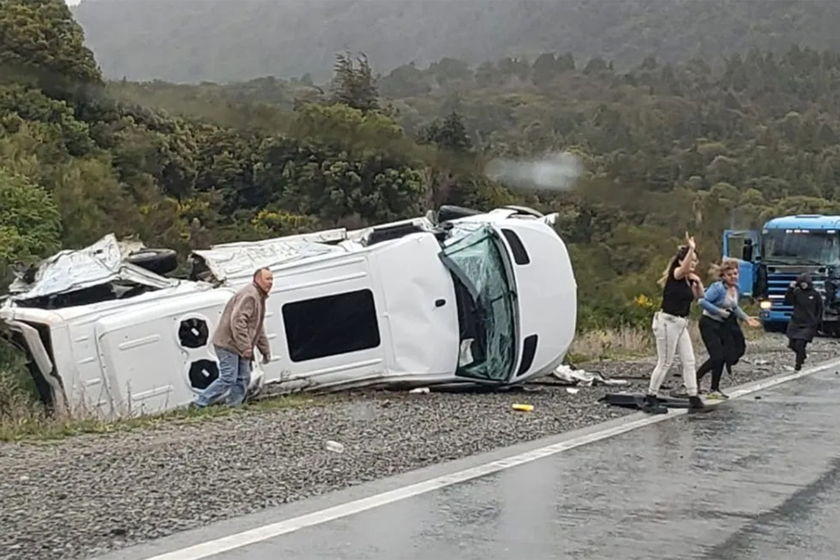 Confirman seis muertos en el choque frontal sobre la Ruta 40 cerca de Villa La Angostura. Gentileza: El Cordillerano