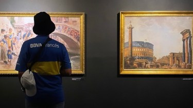 Boca + Arte: la muestra que reúne obras con los colores de Boca Juniors. Foto: X de @brunoacanfora.