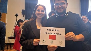 Lucia y Santiago fueron los encargados en afrontar el desafío. Foto: Gentileza.