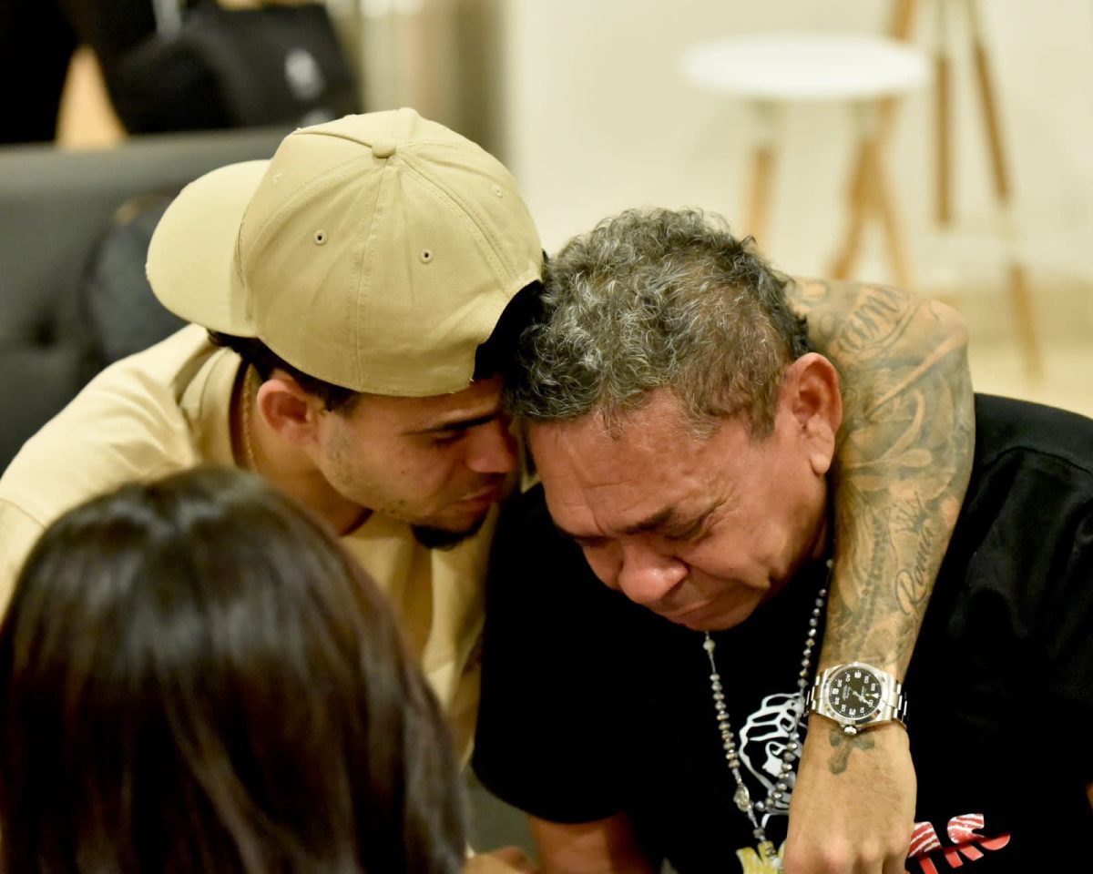 Luis Díaz se reencontró con su padre que estuvo 12 días secuestrado.