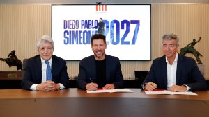 El Cholo Simeone renovó su contrato en el Atlético de Madrid