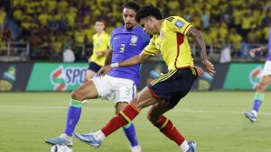 Con dos goles de Luis Díaz, Brasil perdió contra Colombia y se lesionó Vinicius
