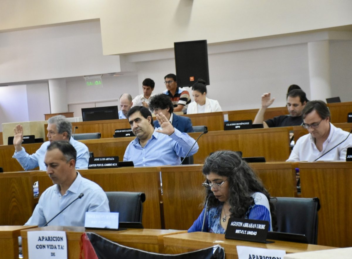 La mejora salarial de la planta política se aprobó por mayoría en el Concejo Deliberante (foto Matías Subat)