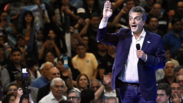 "Es una vergüenza" dijo Sergio Massa sobre la Ruta Nacional 22. Foto: Matias Subat