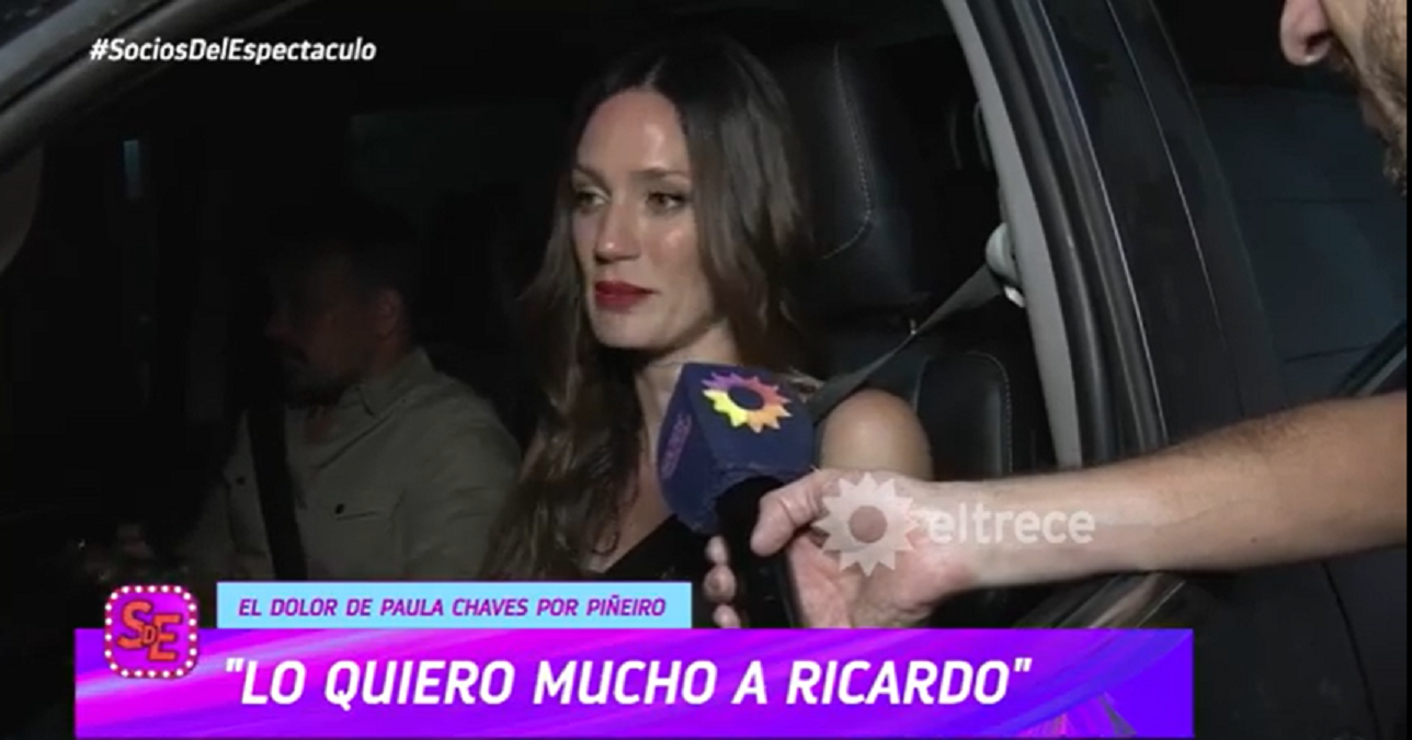 Paula Chaves habló de la salud del empresario Ricardo Piñeiro. 