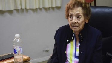 Sara Croza en noviembre pasado, cuando Adanil cumplió 60 años. Desde la comisión directiva la recordaron por su incansable trabajo.