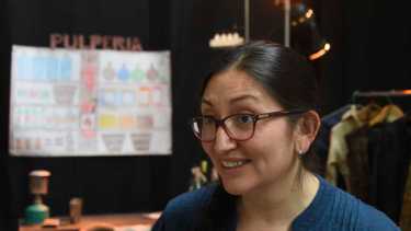 Daniela contó cuáles eran los objetivos del encuentro folklórico. Foto: Juan Thomes.