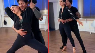 Wanda Nara golpeó sin querer a su bailarín italiano durante un ensayo. 