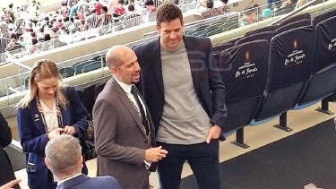 Varios famosos xeneizes llegaron al Maracaná. Foto: Gentileza. 