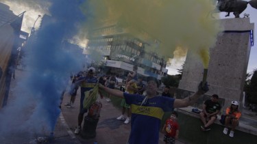 A pesar de la derrota ante Fluminense, hinchas de Boca se reunieron en el centro de Neuquén